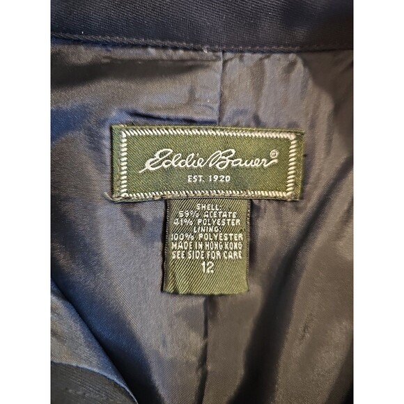 Eddie Bauer Women's Sleeveless Dress Black Size 12 Button Front Pockets Long - Picture 6 of 7